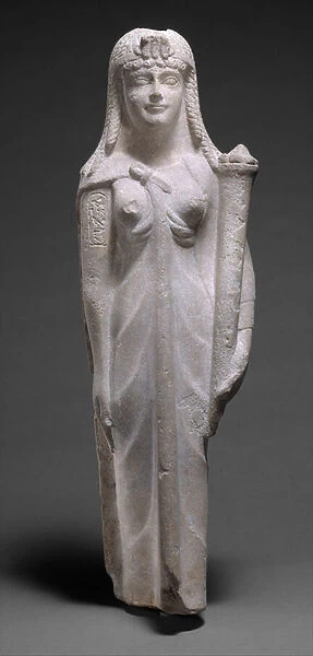 Statue of a Ptolemaic Queen, perhaps Cleopatra VII, 200-30 BC (dolomitic limestone)