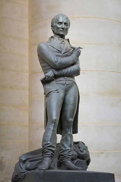 Statue of Xavier Bichat (1771-1802), French doctor, Bronze sculpture by David d Angers (1839-1909). Photography, KIM Youngtae, Paris