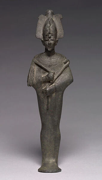 Statuette of Osiris, 664-30 BC (bronze, body solid cast, head hollow cast)