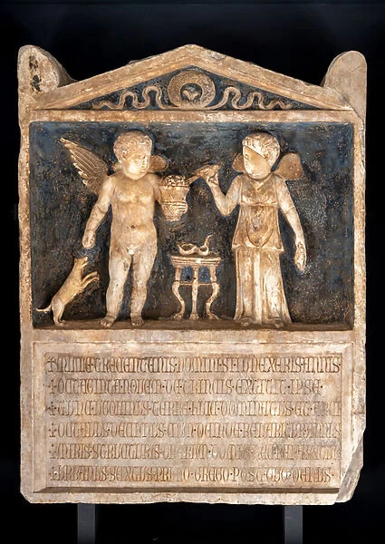 Stele 'Cupid and Psyche', II century AD. (marble)