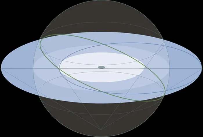 Framed Print : Stereographic projection of the ecliptic, astronomy diagram