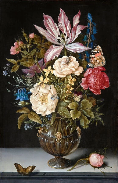 Still-Life with flowers, 1617 (oil on copper)