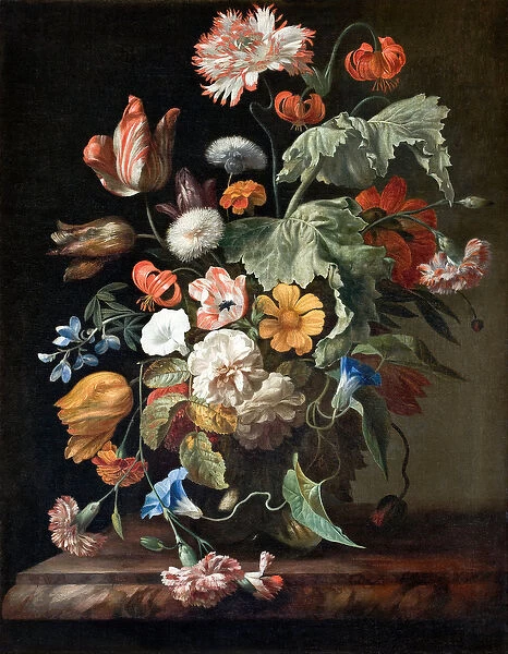 Still-Life with Flowers, c. 1700 (oil on canvas)