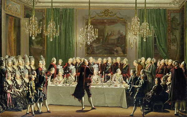 Stockholm Palace, New Years Eve 1779 (oil on canvas)