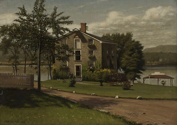 Stone House, Larrabees Point, Vermont, 1906 (oil on canvas)