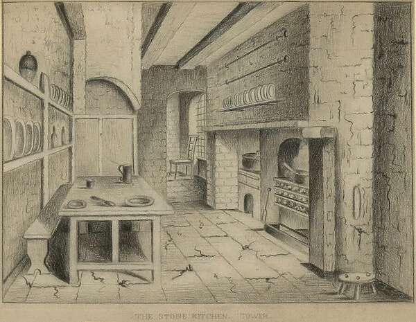 The Stone Kitchen in the Tower of London (engraving)
