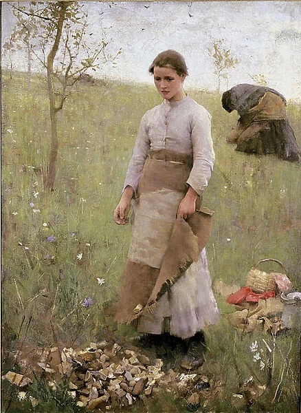 The Stone Pickers, 1887 (oil on canvas)