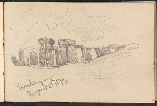 Stonehenge, August 25th 1879 (drawing)