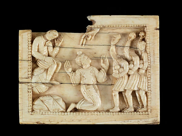 The Stoning of St. Stephen, c. 1100 (ivory & bone)
