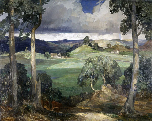 Storiths in Wharfedale on The Bolton Abbey Estate, 1929 (oil on canvas)