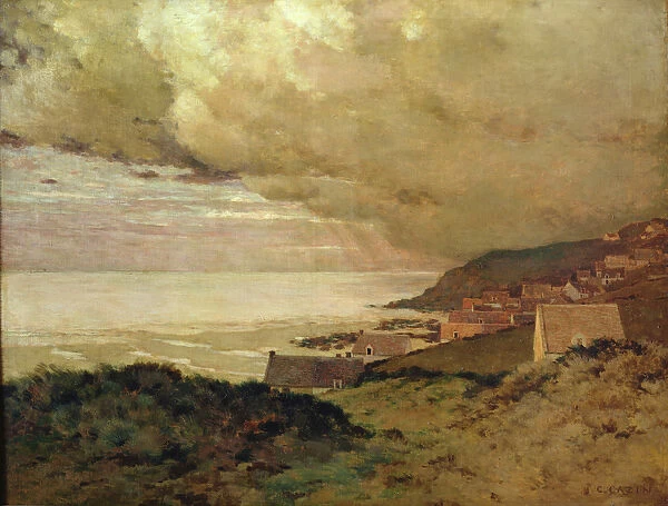 Storm, Enquihen, Pas-de-Calais, 1876 (oil on canvas)