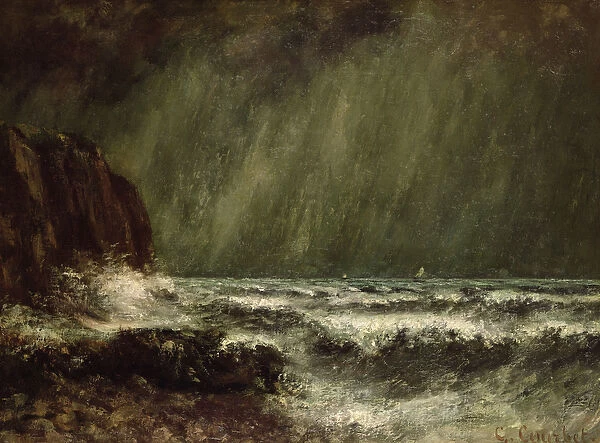 Storm at Sea, 1865 (oil on canvas)
