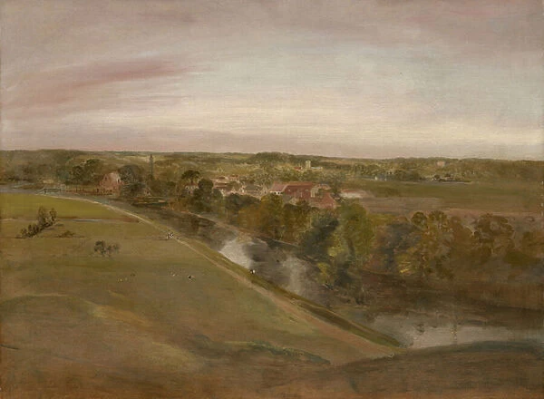 Stratford Saint Mary from the Coombs, c. 1800 (oil on canvas)