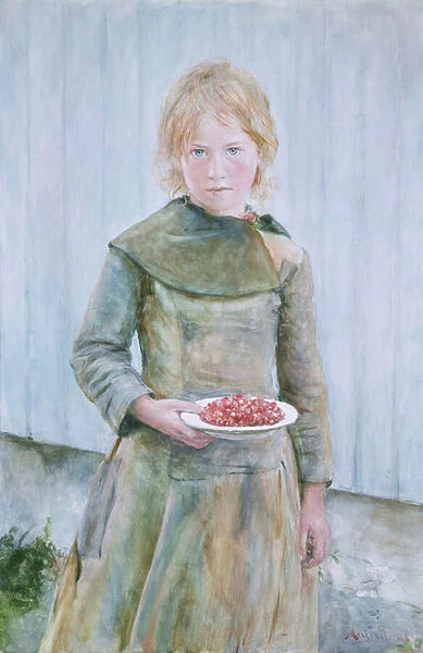 Strawberry Girl, 1887 (oil on canvas)