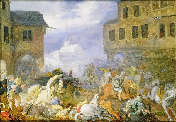 Street Battle in the Malostranske Namesti (Kleinseite Platz) at Prague, 15th February 1611