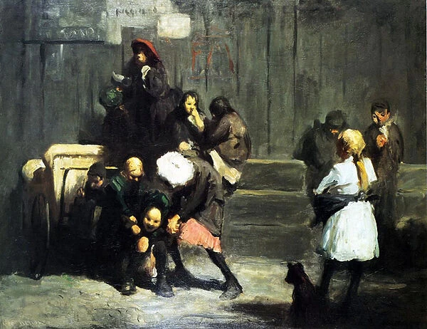 Street Kids, 1906 (oil on canvas)