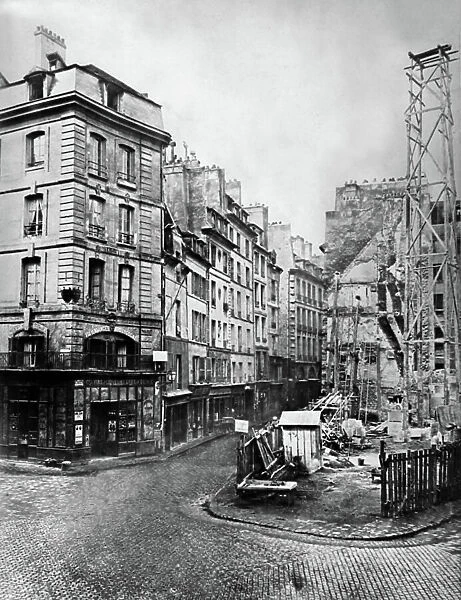 four street in Paris in 1869