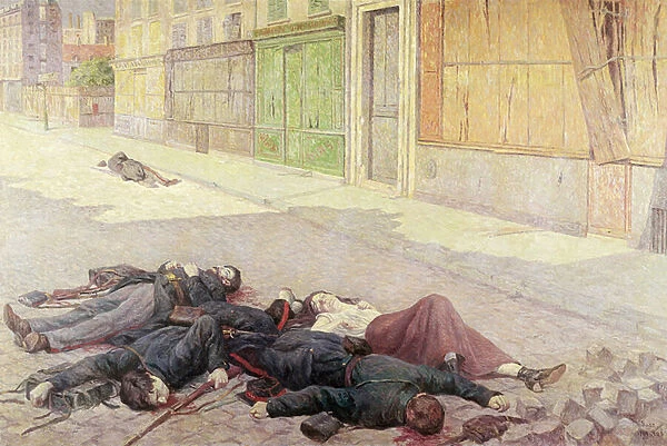 A Street in Paris in May 1871 or, The Commune, 1903-05 (oil on canvas)