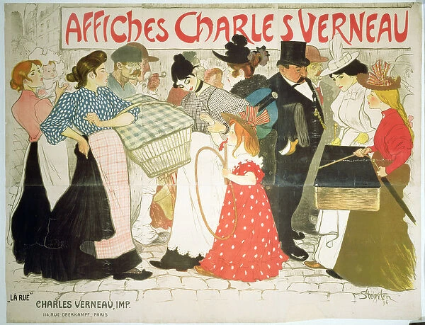The Street, poster for the printer Charles Verneau, 1896 (colour litho)