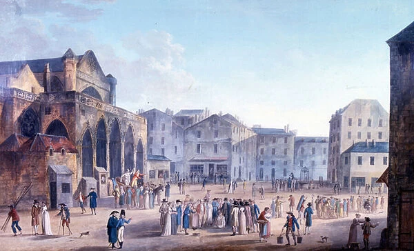Street scene at St Germain, Paris, 1789 (painting)