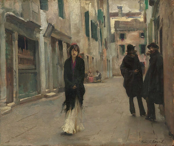 Street in Venice, 1882 (oil on canvas)