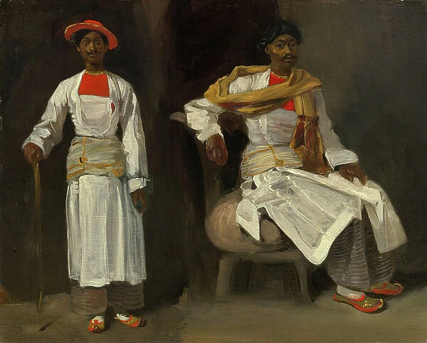 Two Studies of an Indian from Calcutta, c. 1823-24 (oil on canvas)