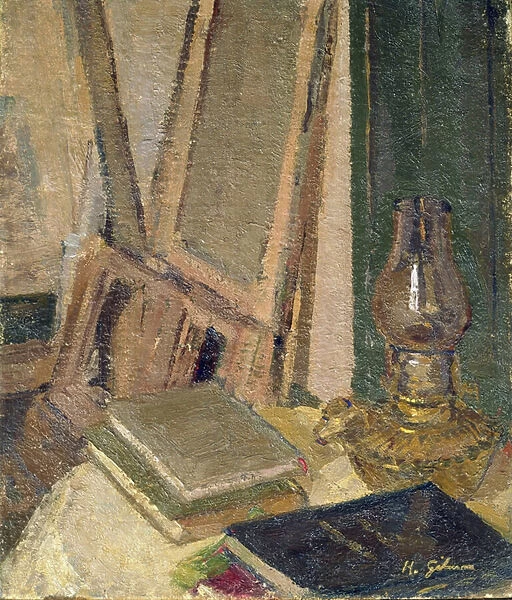 Studio Interior (oil on canvas)