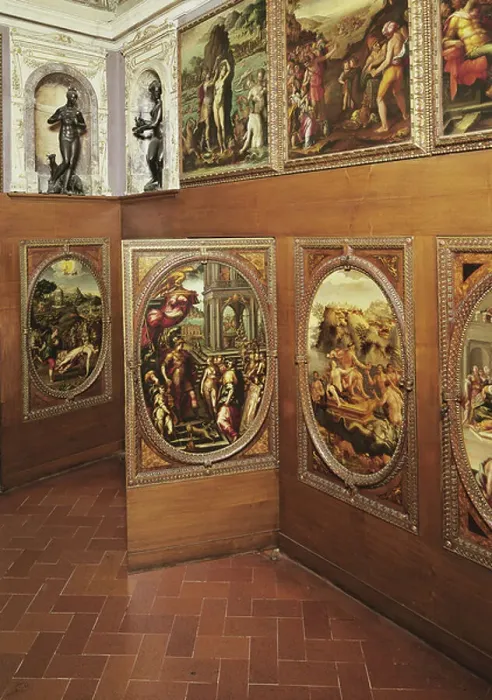 Framed Print : Studiolo (small study) of Francesco I, by Giorgio Vasari (1511-1574), Palazzo Vecchio, Florence, Italy, 16th century Framed Print : Studiolo (small study) of Francesco I, by Giorgio Vasari (1511-1574), Palazzo Vecchio, Florence, Italy, 16th century