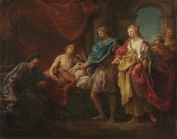 Study for 'Antiochus and Stratonice', c.1746 (oil on canvas)