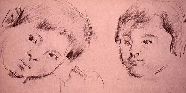 Study of the Artists son by Paul Cezanne, 1850