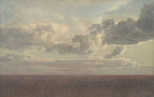 Study of Clouds over the Sea, 1826 (oil on canvas)