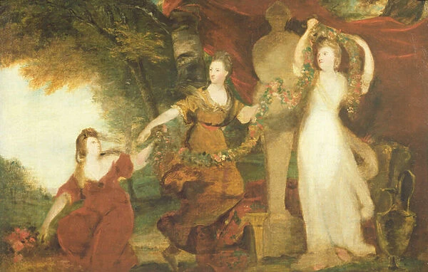 Study for the three daughters of Sir William Montgomery, c. 1773 (oil on canvas)