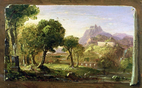 Study for Dream of Arcadia, 1838 (oil on panel)