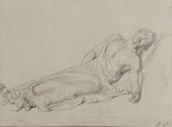 Study [for The Entombment of Christ] (pencil)