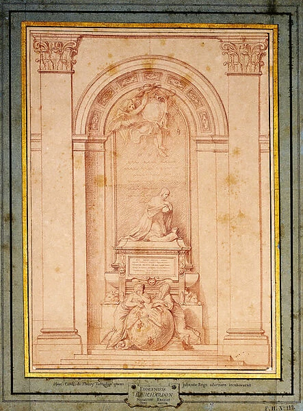 A Study for the Funerary Monument of the Cardinal de Fleury