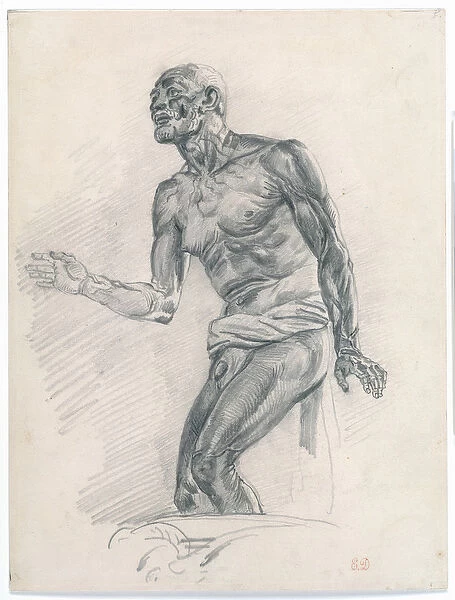 Study of a Male Nude: Study for 'The Death of Seneca'