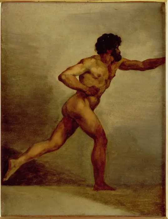 Framed Print : Study of a man