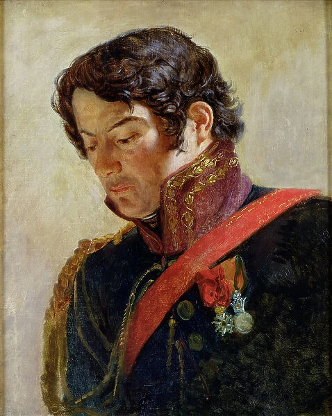 Study for a Portrait of Baron Dominique Larrey (1766-1843) (oil on canvas)