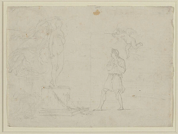 Study For Pygmalion And Galatea, c. 1797 (chalk on paper)