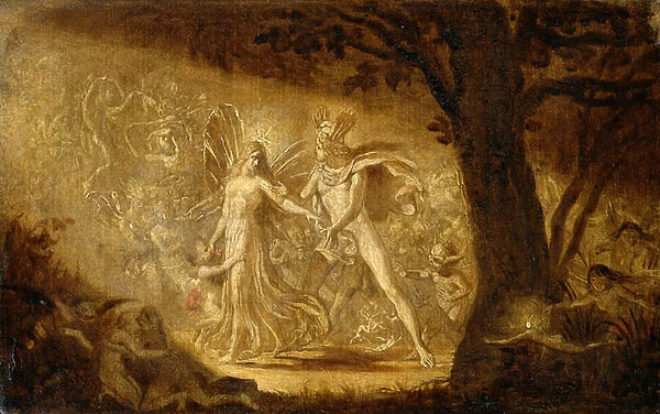 Study for The Quarrel of Oberon and Titania, c. 1849 (w  /  c) (see also 68757)