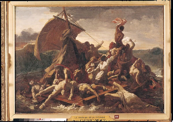 Study for The Raft of the Medusa, 1819 (oil on canvas)