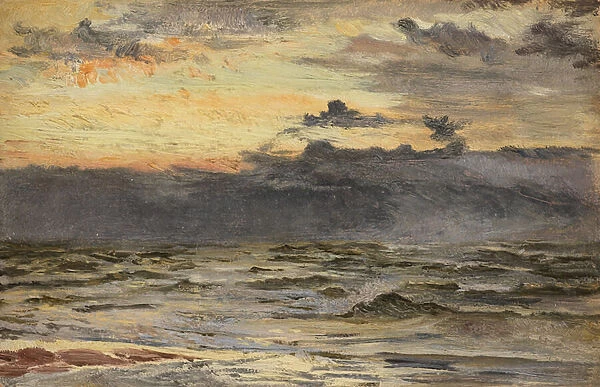 Study for The Sea-Beach after a Storm (Oil on board)