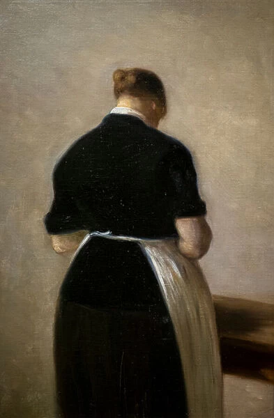 Study of a standing woman, back view, 1884-88 (oil on canvas)