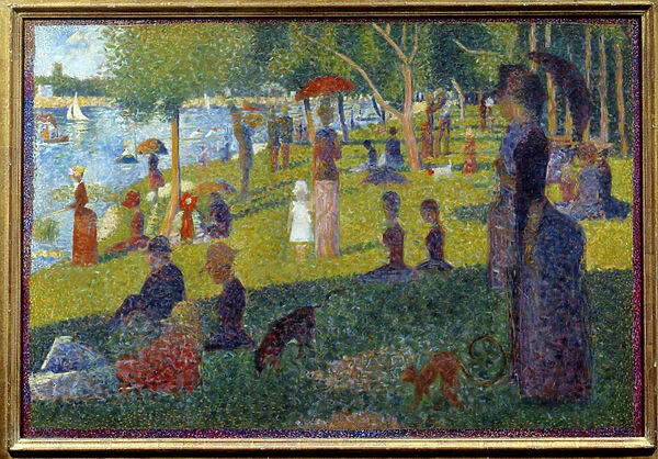 Study for a Sunday at the Grande Jatte Painting by Georges Seurat (1859-1891) 1885 Sun