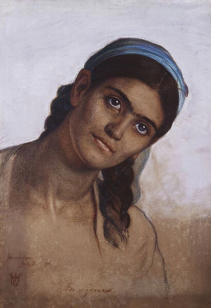 Study of a Syrian Woman, 1876 (oil on canvas)