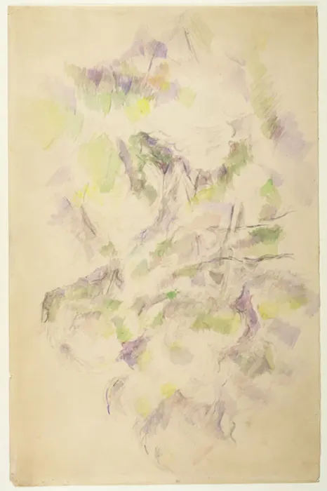 Framed Print : Study for Trees (pencil & w  /  c)