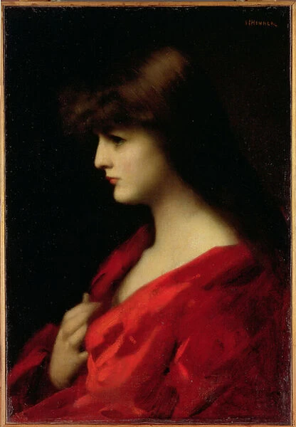 Study of a Woman in Red, early 1890s (oil on canvas)