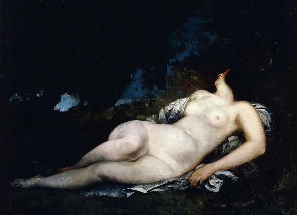 Study for a Woman Sleeping, c. 1852 (oil on canvas)