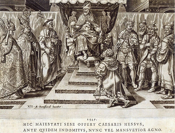 The Submission of Philip, Landgrave of Hesen in 1547, plate 12 from
