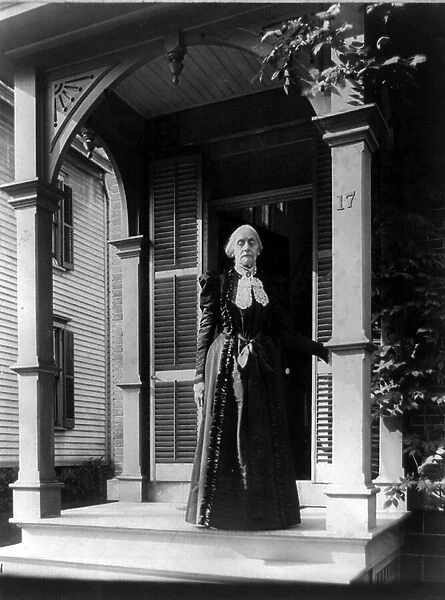 Suffragist Susan B. Anthony, 1900 (b / w photo)